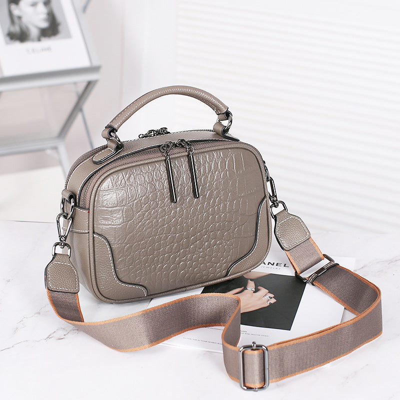 Women's handbag genuine leather shoulder bag simple fashion multifunctional crossbody bag