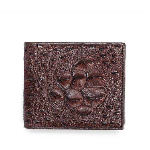 New Crocodile Skin Short Wallet Men's Wallet Genuine Leather Card Holder Business Casual High Quality Wallet