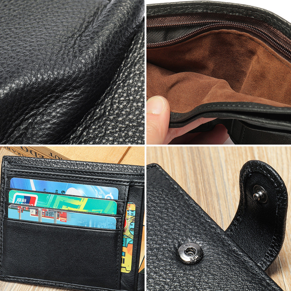 Men's wallet cowhide simple high quality wallet for men