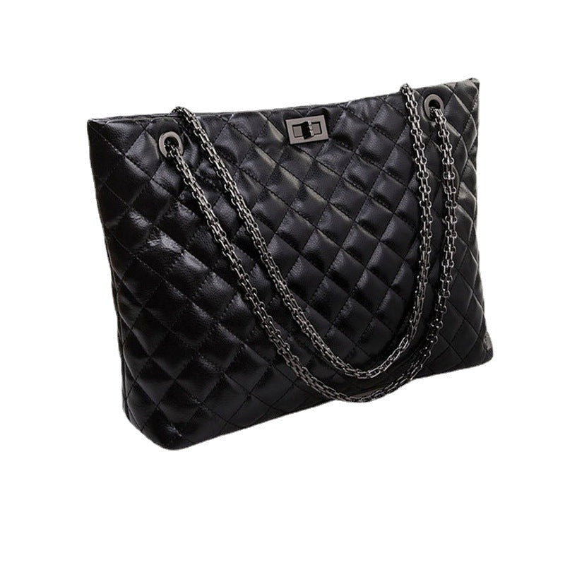 Large Capacity Women's Bag Crossbody Bag Shoulder Tote Bag Chain Bag Cowhide