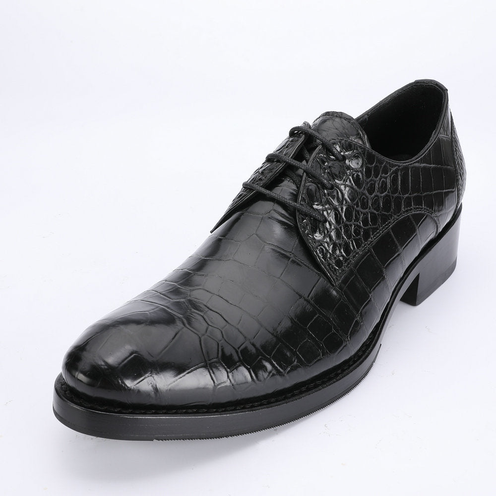 Crocodile Belly Skin Men's Leather Shoes Made of Genuine Leather Luxury Formal Business Shoes