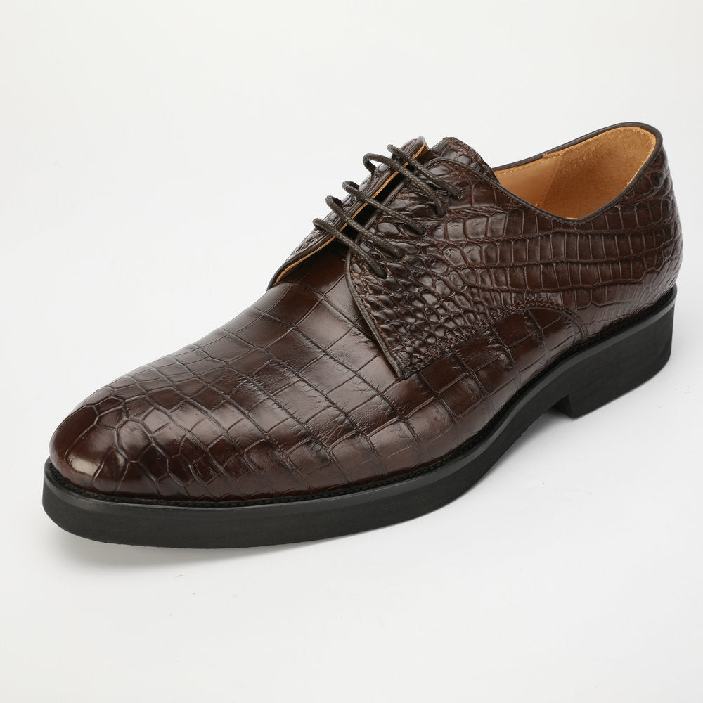 New type Siamese crocodile skin genuine leather men's leather shoes casual business shoes