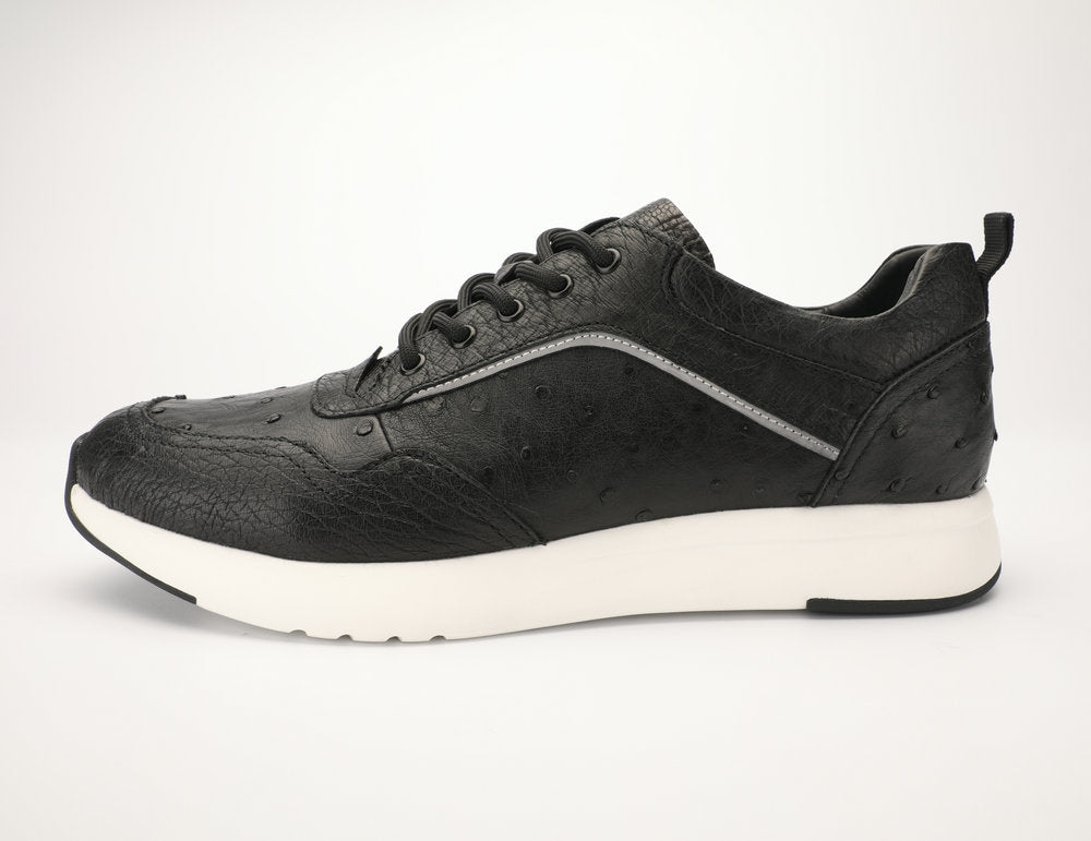 Ostrich skin men shoes genuine leather simple fashion casual shoes