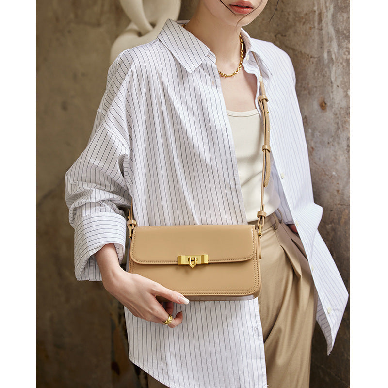 Genuine leather ladies bag fashion crossbody bag luxury cowhide shoulder bag temperament
