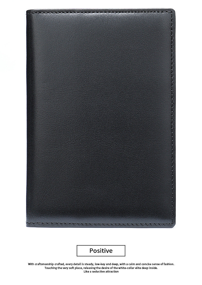 Men's short wallet made of genuine cowhide leather business multi-functional men's wallet card bag
