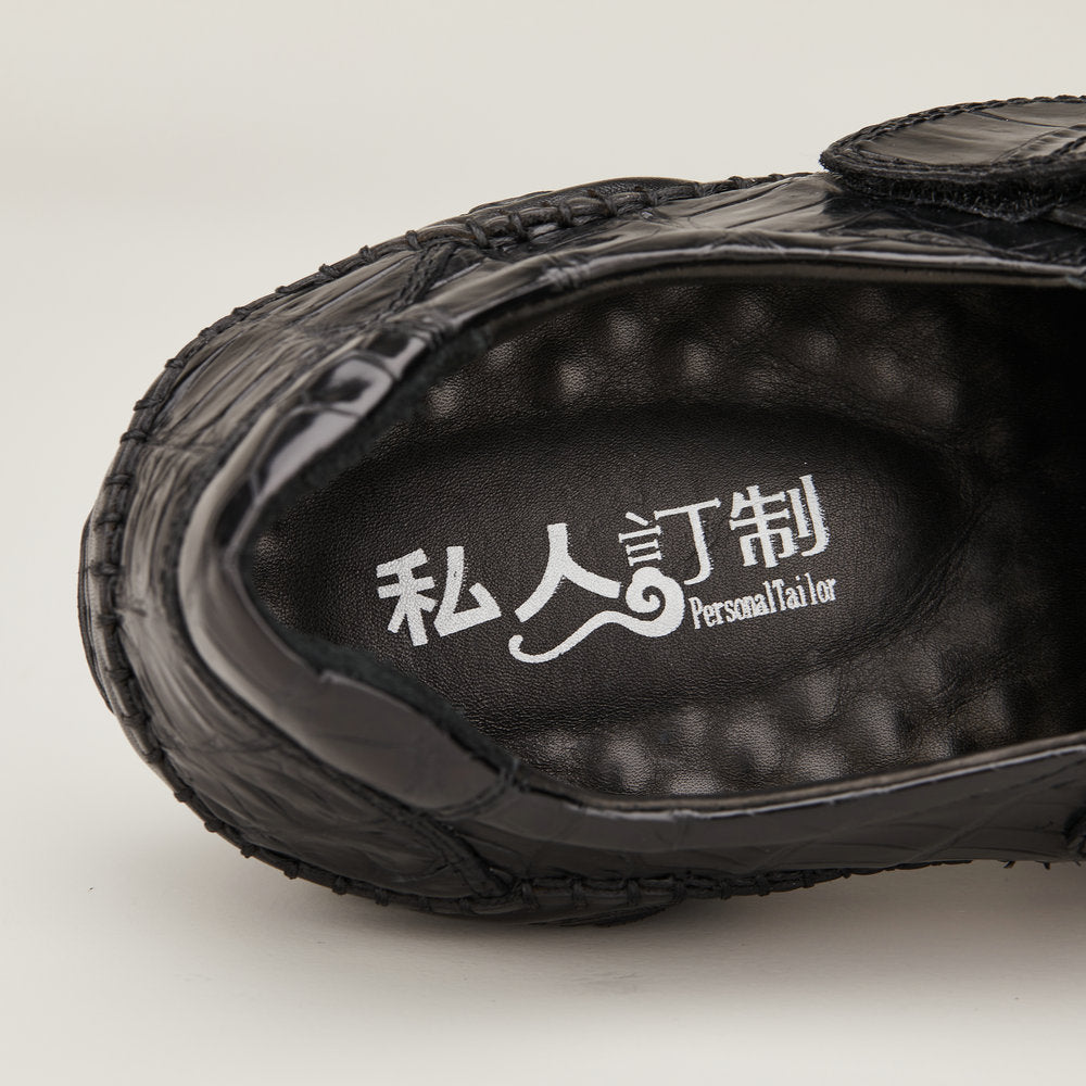 New Crocodile Belly Skin Men's Shoes Genuine Leather Moccasins Men's Leather Shoes