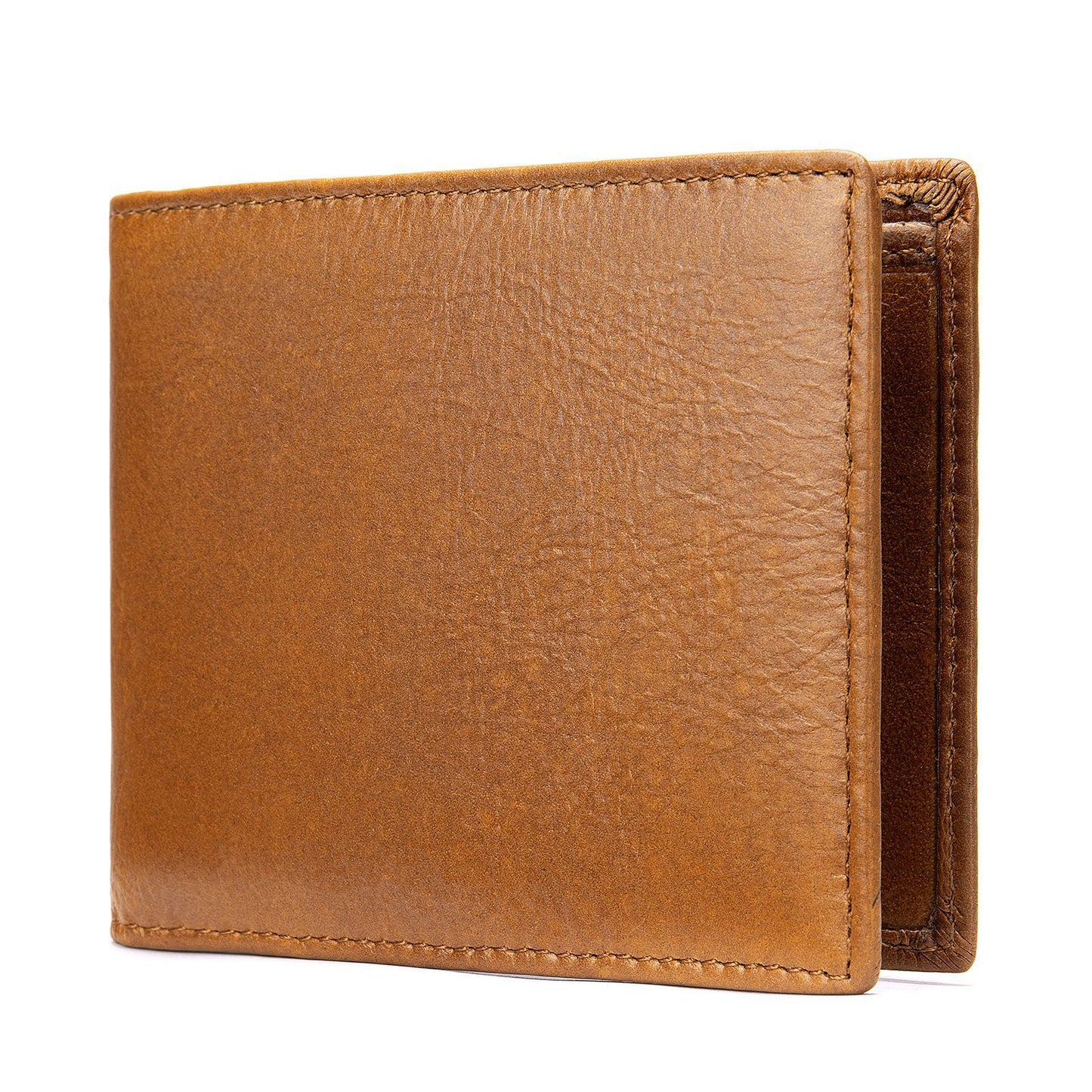 Men's short wallet cowhide genuine leather business thin simple anti-theft card bag wallet wallet