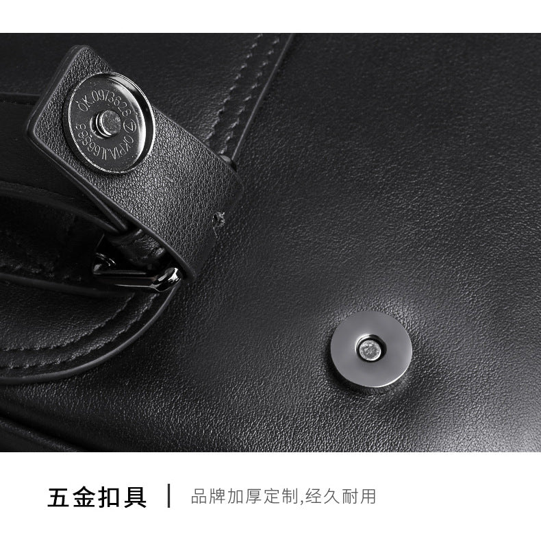 Men's backpack, genuine cowhide leather, casual business, travel fashion, waterproof, large capacity, double shoulder backpack