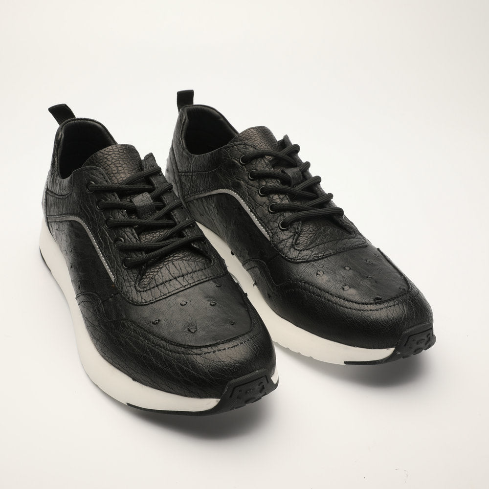 Ostrich skin men shoes genuine leather simple fashion casual shoes