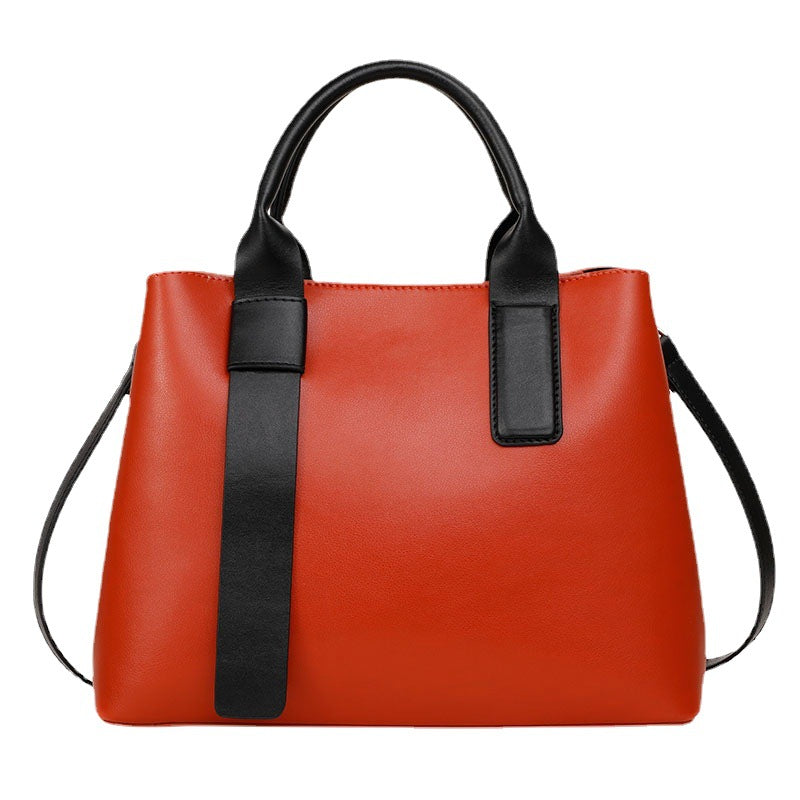 Genuine leather women's bag trend tote bag large capacity fashion shoulder bag handbag that goes with anything.bag