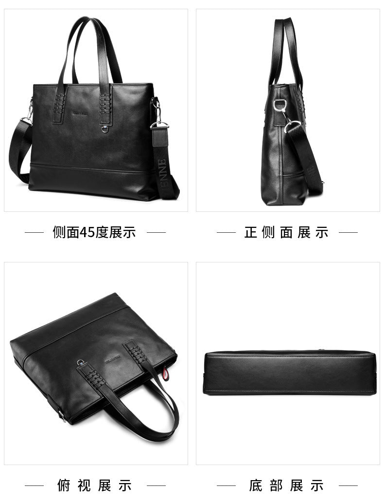 Men's Handbag Handbag Made of Genuine Cowhide Leather High Quality Computer Bag Men's Business Briefcase