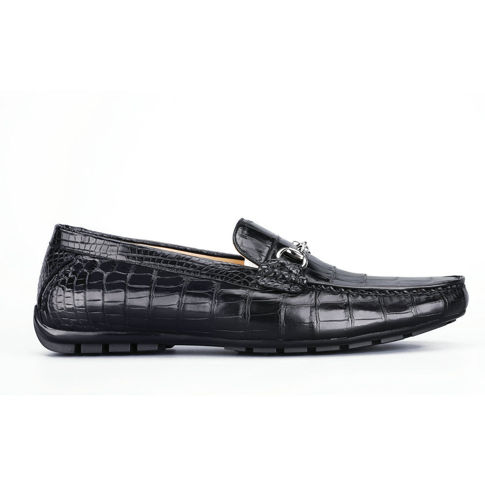 Crocodile Skin Men's Leather Shoes Genuine Leather Moccasins Fashion Casual Men's Shoes