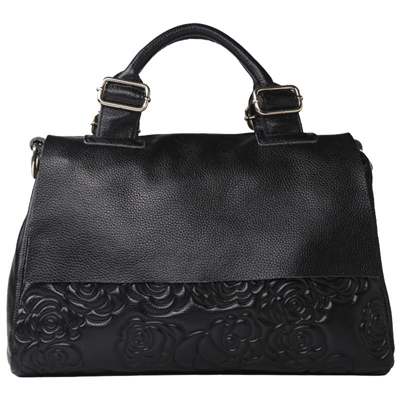 Women's handbag fashion genuine leather bag small incense style commuting crossbody bag shoulder bag goes with anything