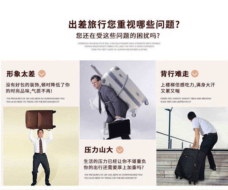Men's Handbag Genuine Leather Cowhide Fashion Business Large Capacity Business Briefcase Computer Bag Hand-knitted Men's Handbag