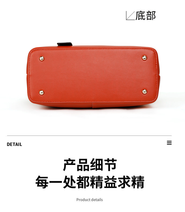 Genuine leather women's bag trend tote bag large capacity fashion shoulder bag handbag that goes with anything.bag