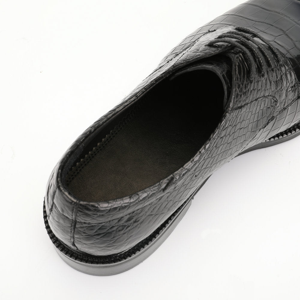 Men's Leather Shoes Genuine Leather Crocodile Belly Skin Anti-slip Wear-resistant Business Shoes Formal Suit Shoes