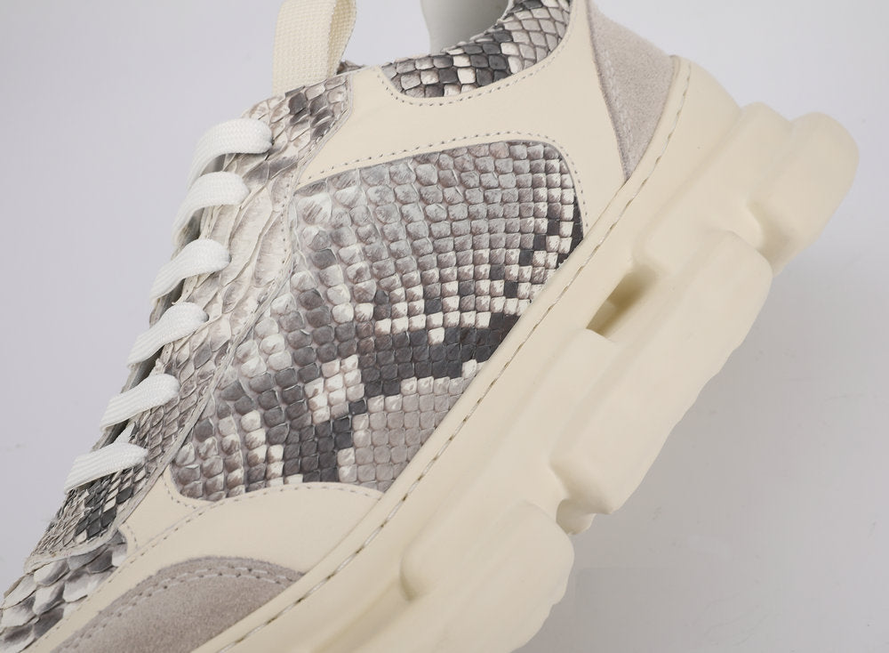 Python Skin Men's Casual Shoes Fashion Platform Men Shoes