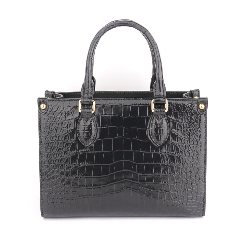 Crocodile leather women's bag casual leather bag ladies bag diagonal shoulder bag
