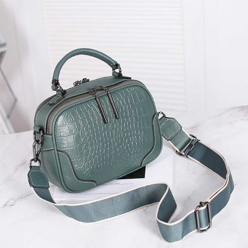 Women's handbag genuine leather shoulder bag simple fashion multifunctional crossbody bag