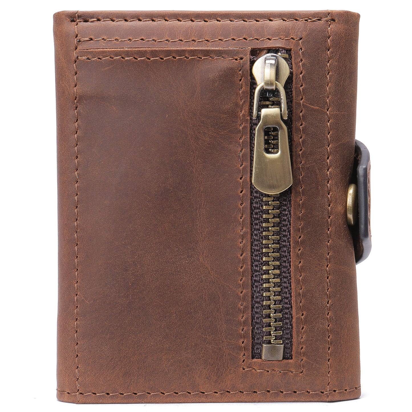 Men's wallet cowhide tri-fold coin purse men's wallet