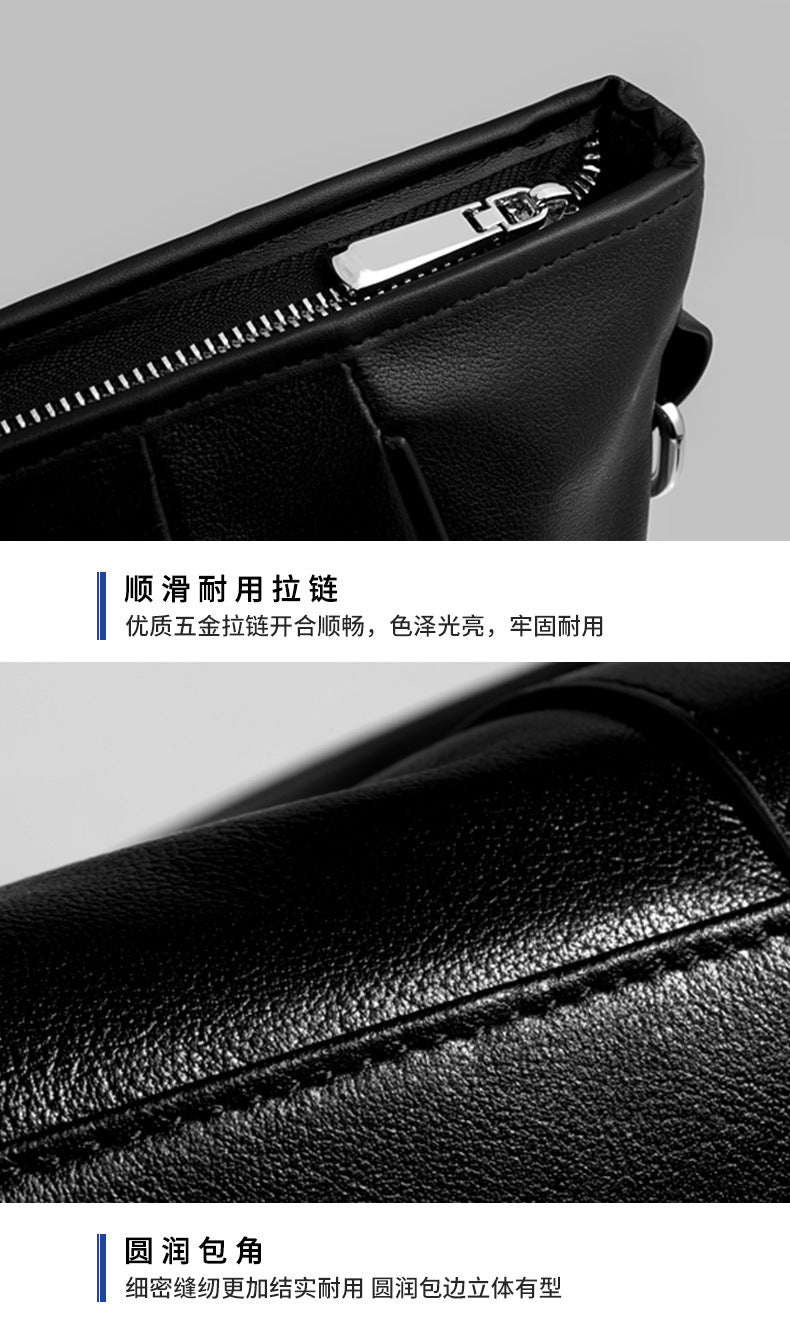 Men's handbag Genuine cowhide computer bag Large capacity briefcase for business trips