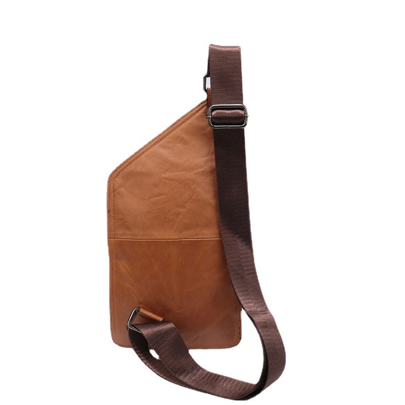 Men's bust bag fashion cowhide genuine leather men's bag