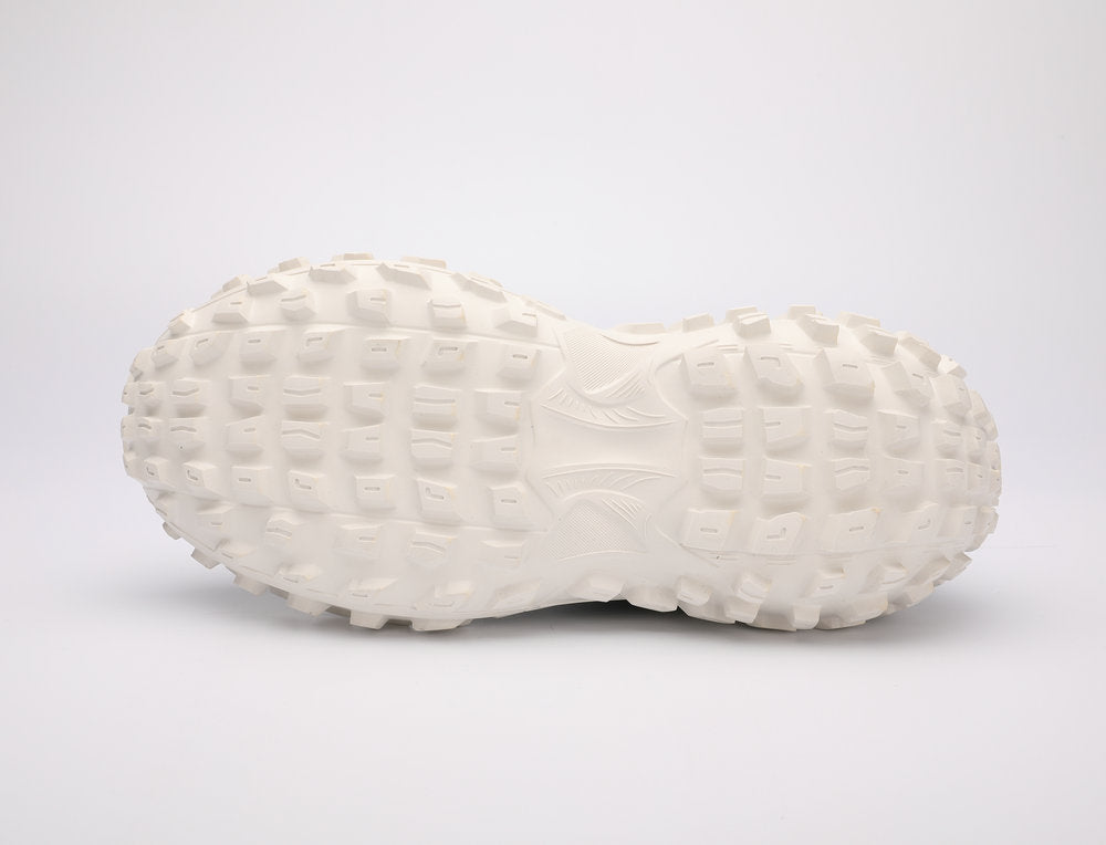 Ostrich skin genuine leather men's shoes tire sole tank shoes fashion casual anti-slip men's shoes