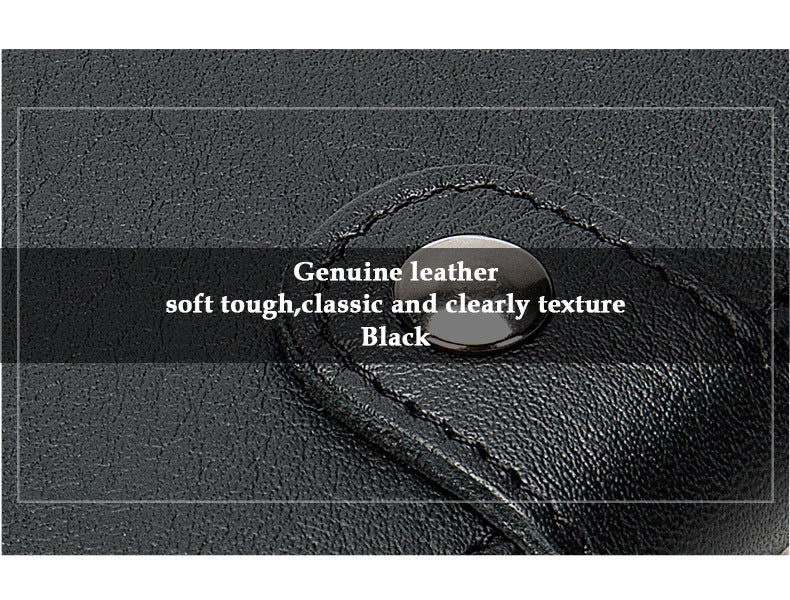 Men's wallet cowhide genuine leather aluminum alloy automatic pop-up RFID anti-theft brush personality business card holder card bag for men