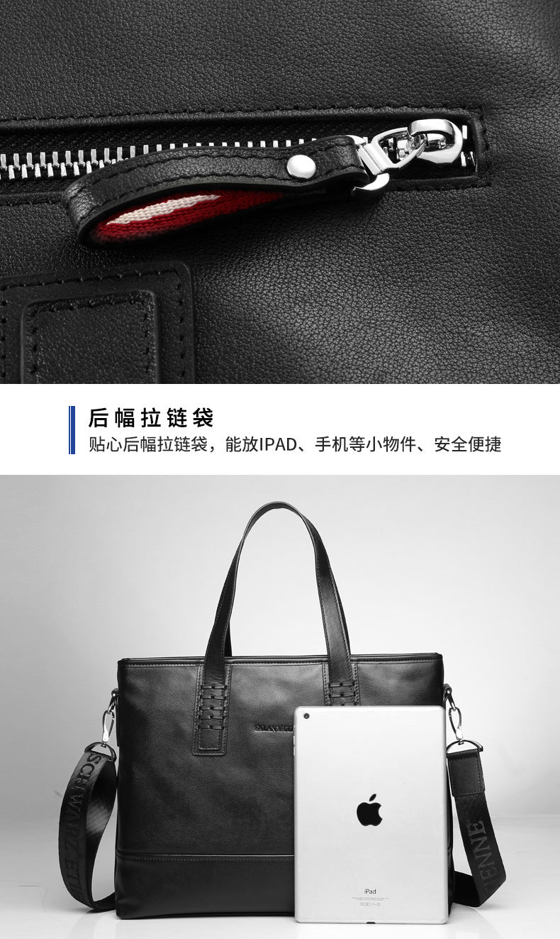 Men's Handbag Handbag Made of Genuine Cowhide Leather High Quality Computer Bag Men's Business Briefcase