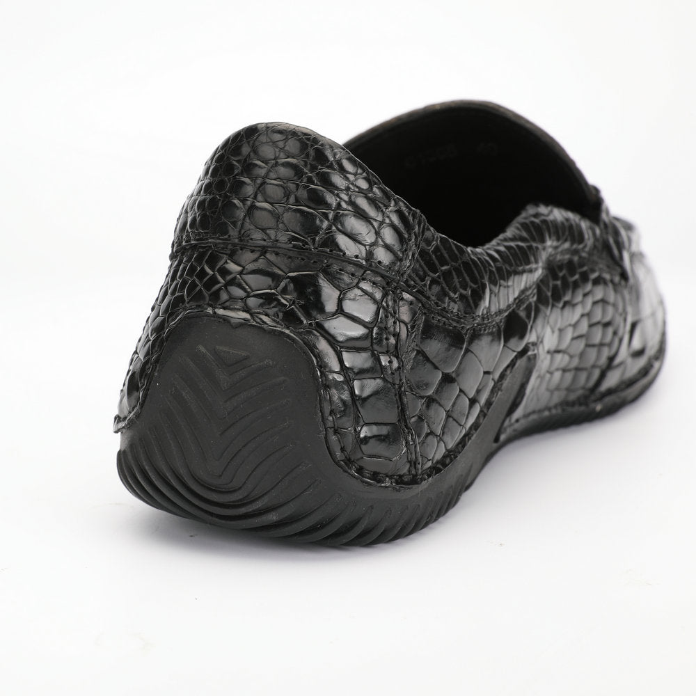 Crocodile Belly Skin Genuine Leather Men's Leather Shoes Moccasins Casual Loafers Shoes