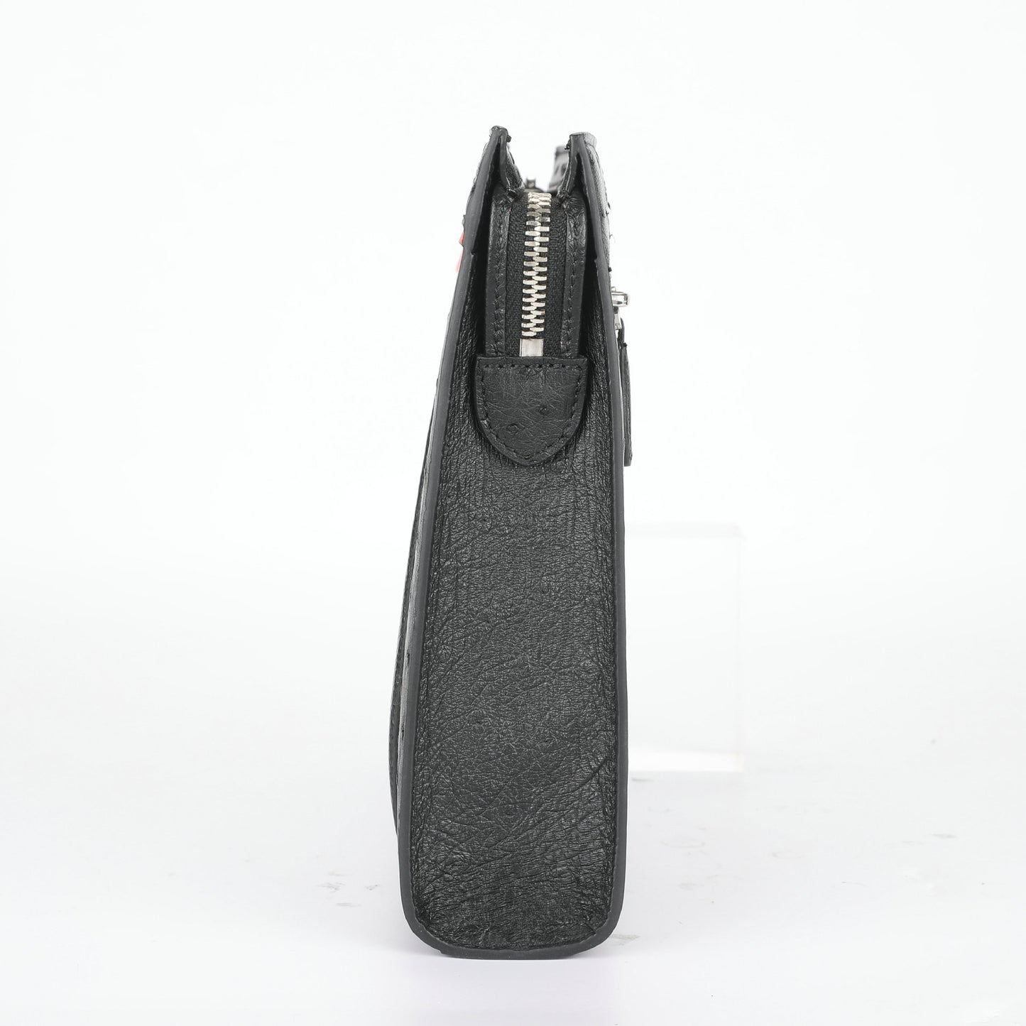 New Ostrich Skin Genuine Leather Men's Handbag Business Casual High Quality Men's Bag