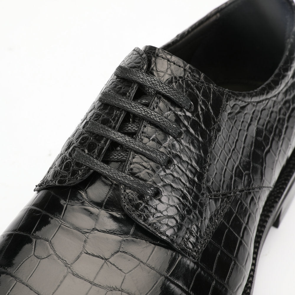 Men's Leather Shoes Genuine Leather Crocodile Belly Skin Anti-slip Wear-resistant Business Shoes Formal Suit Shoes