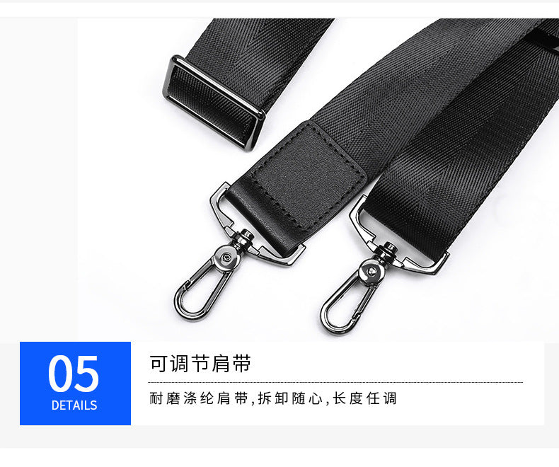 Men's Handbag Genuine Cowhide Leather Computer Bag Business Large Capacity Briefcase Crossbody Bag