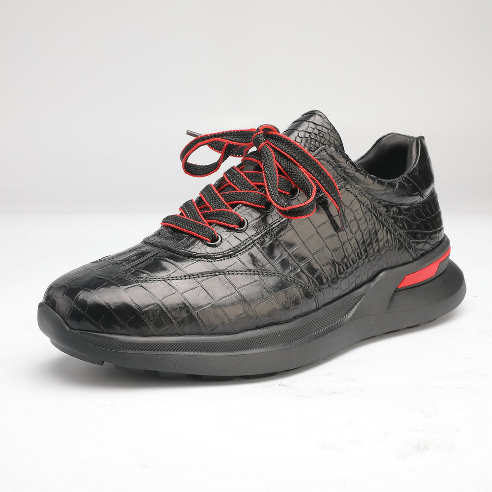Crocodile Belly Skin Genuine Leather Men's Leather Shoes Sports Casual Shoes