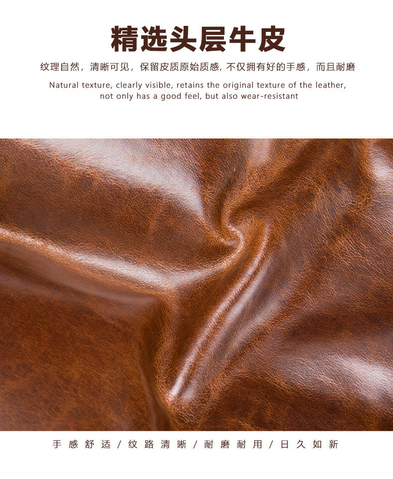 Men's Wallet Made of Genuine Cow Leather Retro Unique Fashion Card Holder Earphone Code Card Pocket