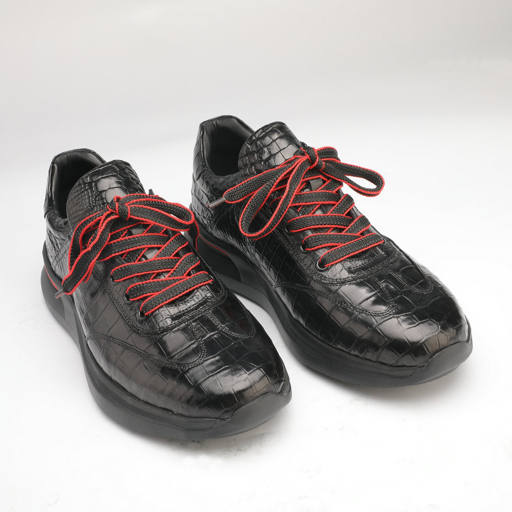 Crocodile Belly Skin Genuine Leather Men's Leather Shoes Sports Casual Shoes