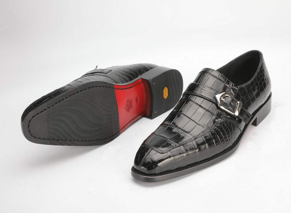 New crocodile skin men's leather shoes, genuine leather, non-slip business shoes