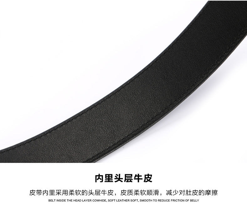 Crocodile skin belly skin without buckle men's belt genuine leather without splicing business casual plate buckle needle buckle men belt without buckle