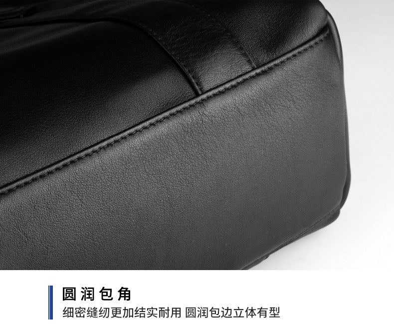 Men's handbag cowhide genuine leather Korean business briefcase computer bag