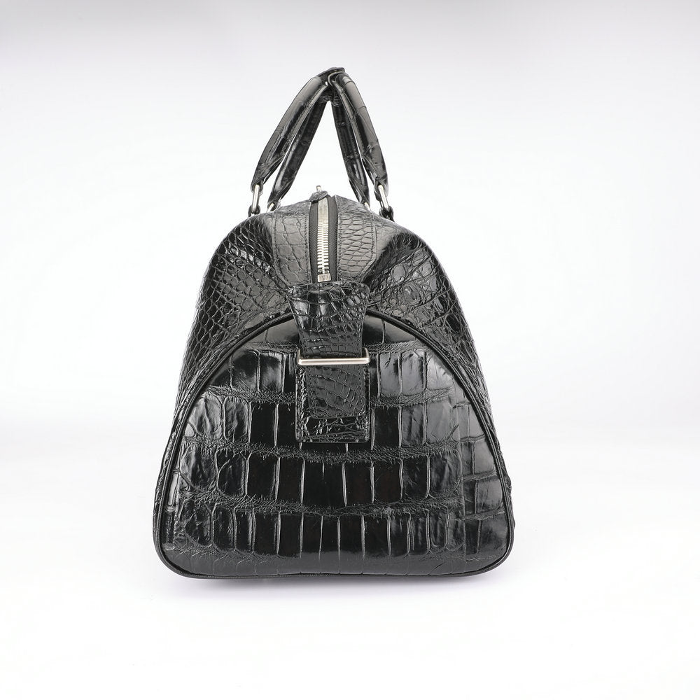 Crocodile Belly Skin Unisex Genuine Leather Travel Bag Luxury Travel Business Luggage Bag Super Large Capacity Handbag Handbag