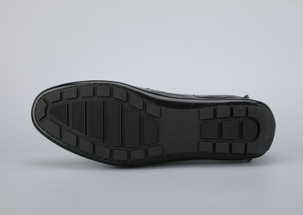 Men's Leather Shoes Crocodile Skin Genuine Leather Moccasins Handmade Casual Men's Shoes