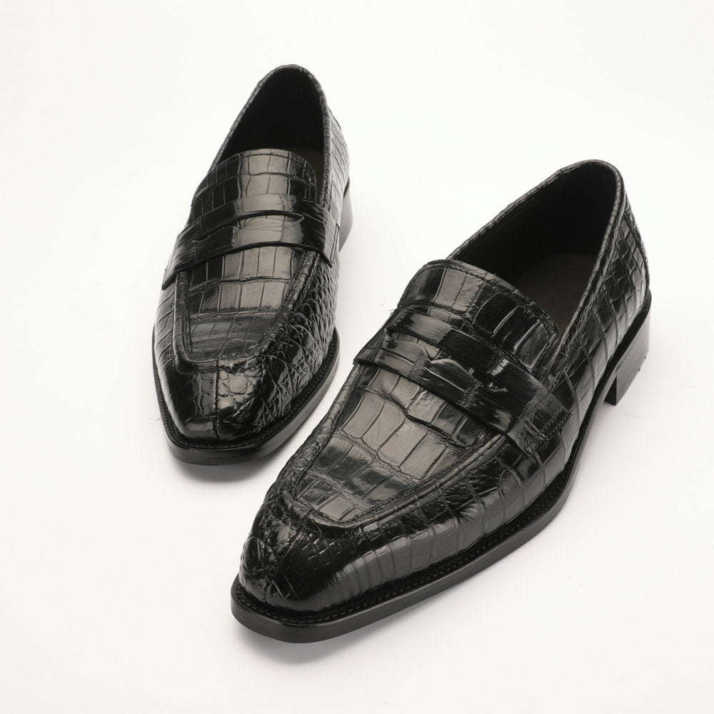 Crocodile Skin Men's Leather Shoes Genuine Leather Anti-Slip Business Suit Formal Men's Shoes