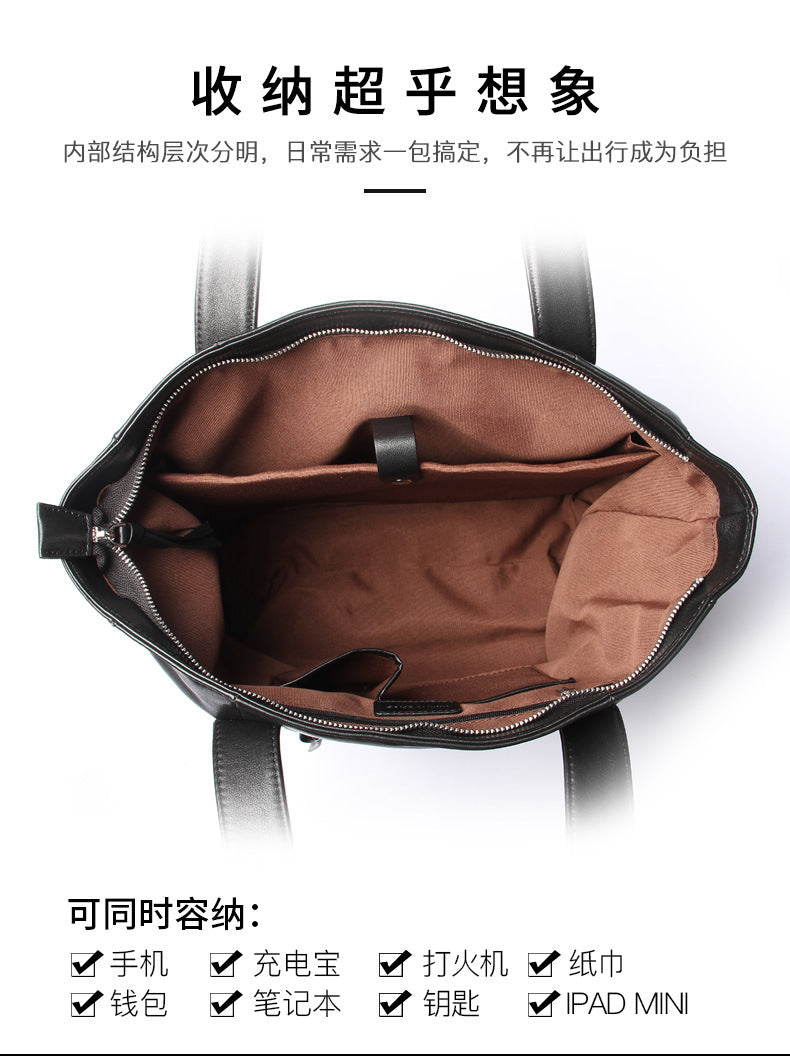Men's handbag cowhide genuine leather Korean business briefcase computer bag
