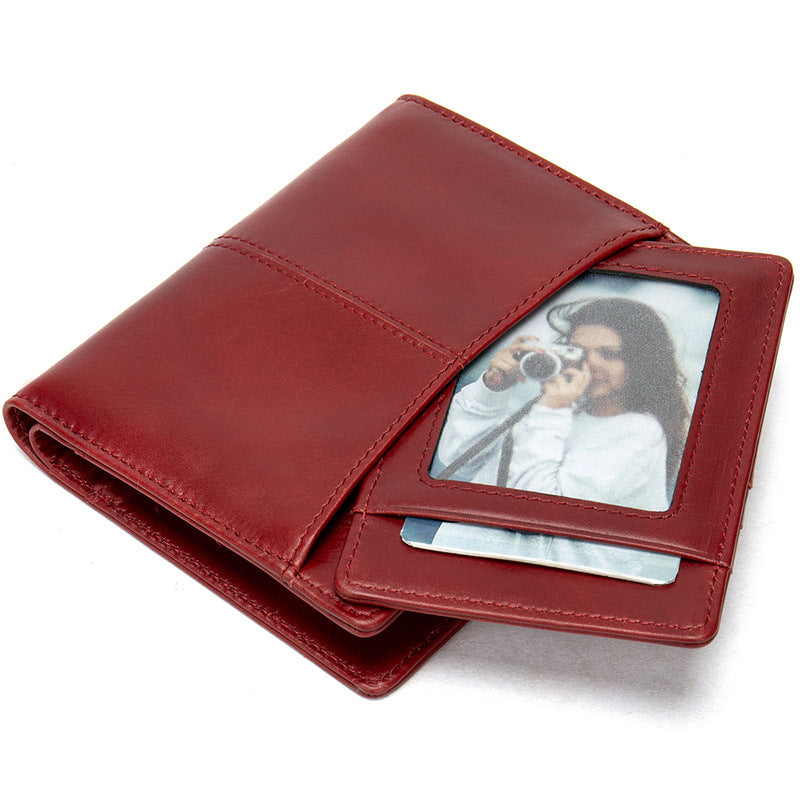 Men's Wallet Cow Leather Genuine Leather Separable Men's Wallet Card Bag