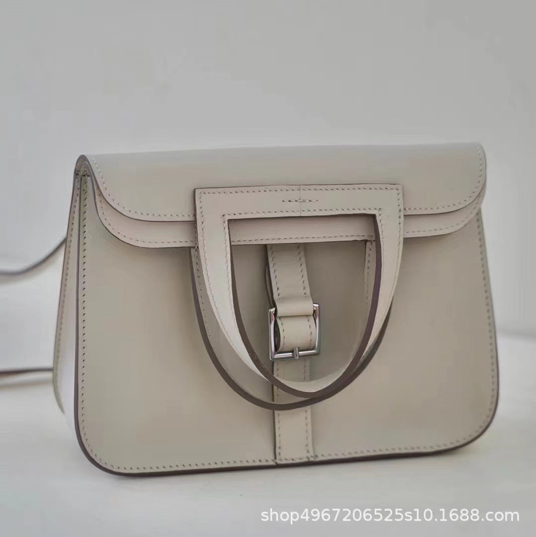 Women's handbag cowhide shoulder bag genuine leather square bag leather tote bag commuting OL