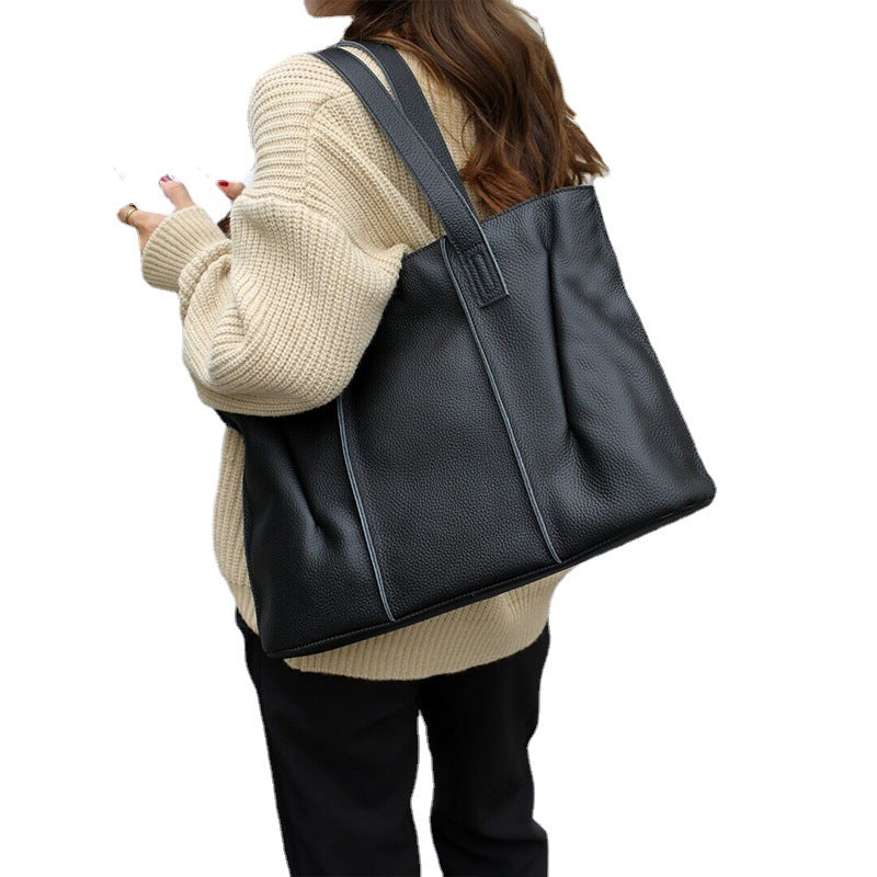 Women's Handbag Large Capacity One Shoulder Cowhide Armpit Ladies Bags Shoulder Bag