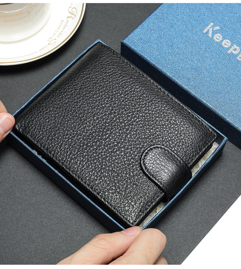 Men's wallet cowhide simple high quality wallet for men