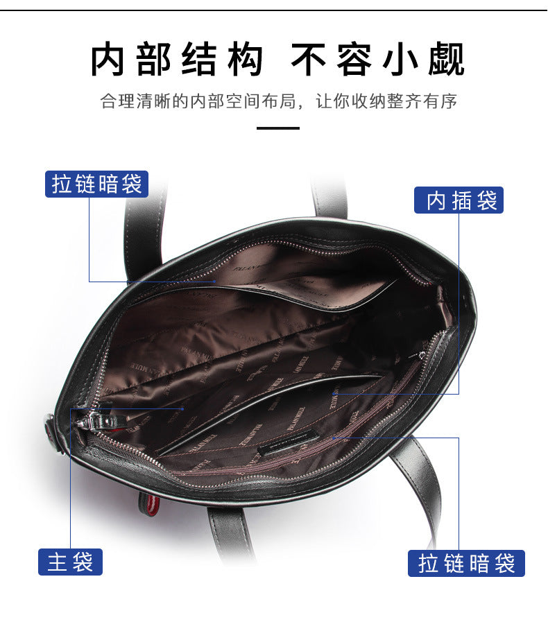 Men's Handbag Handbag Made of Genuine Cowhide Leather High Quality Computer Bag Men's Business Briefcase
