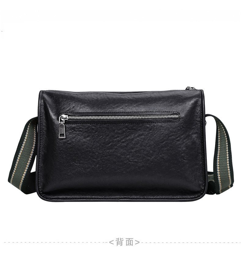 Men's Shoulder Bag Genuine Cowhide Leather Fashion Casual Commuting Crossbody Bag