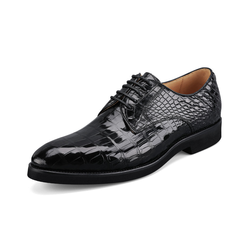 New type Siamese crocodile skin genuine leather men's leather shoes casual business shoes